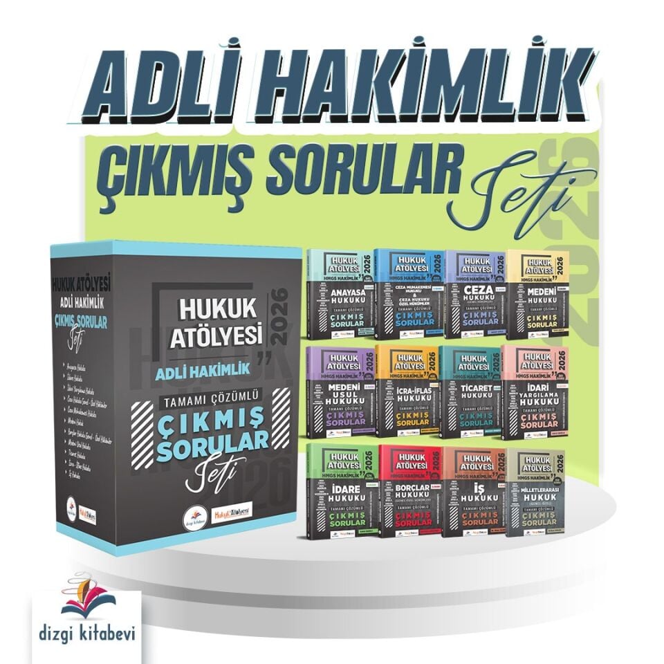 2026 Hukuk Atölyesi Adli Hakimlik Tamamı Çözümlü Orijinal Çıkmış Sorular Seti