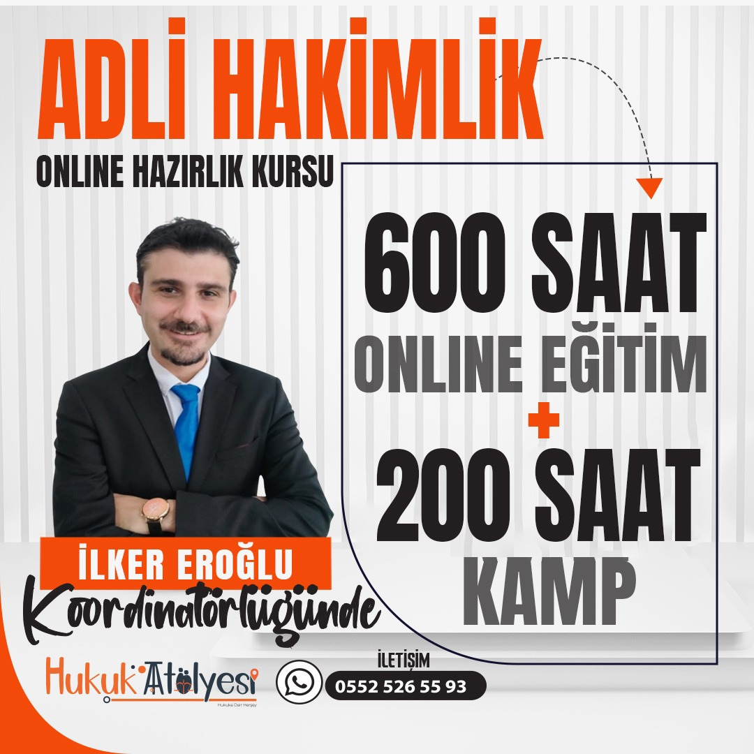 2026 Adli Hakimlik Online Hazırlık Kursu ve Yayın Seti