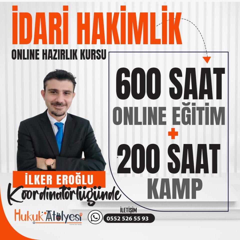 2026 İdari Hakimlik Online Hazırlık Kursu ve Yayın Seti