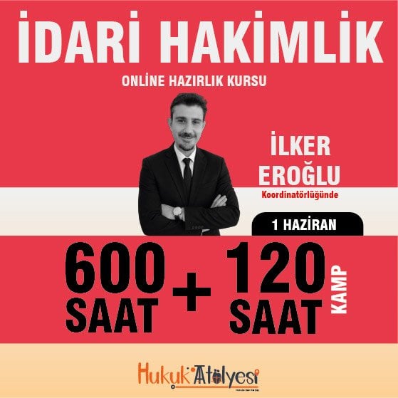 2026 İdari Hakimlik Online Hazırlık Kursu ve Yayın Seti