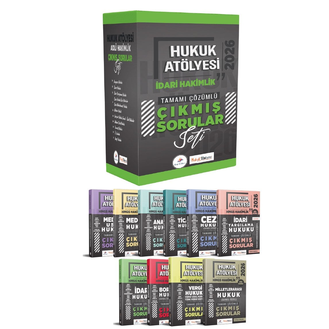 Dizgi Kitap 2026 Hukuk Atölyesi İdari Hakimlik Tamamı Çözümlü Çıkmış Sorular Seti 2. Baskı