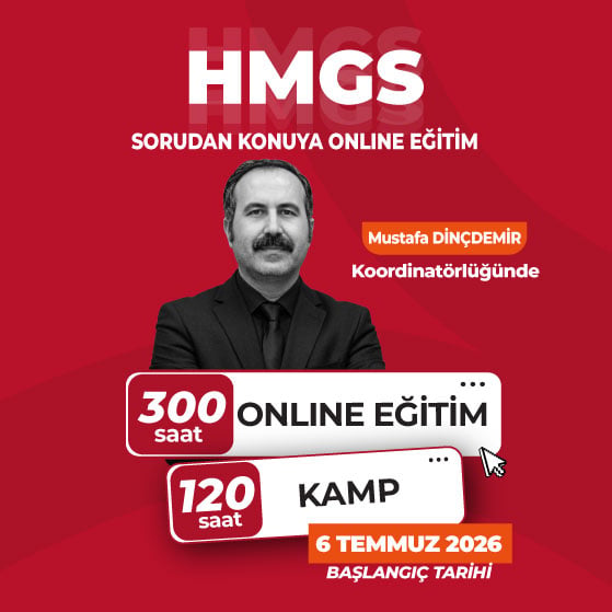 2026 Eylül Hmgs Sorudan Konuya Online Eğitim ve Genel Tekrar Kampı