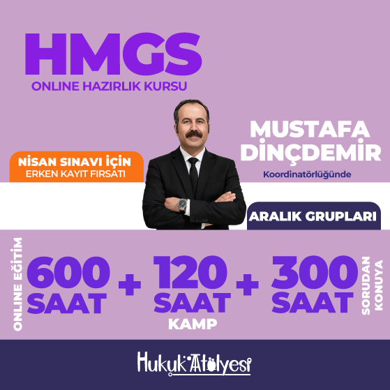 2027 Nisan HMGS Online Hazırlık Kursu Sorudan Konuya Eğitim ve Yayın Seti