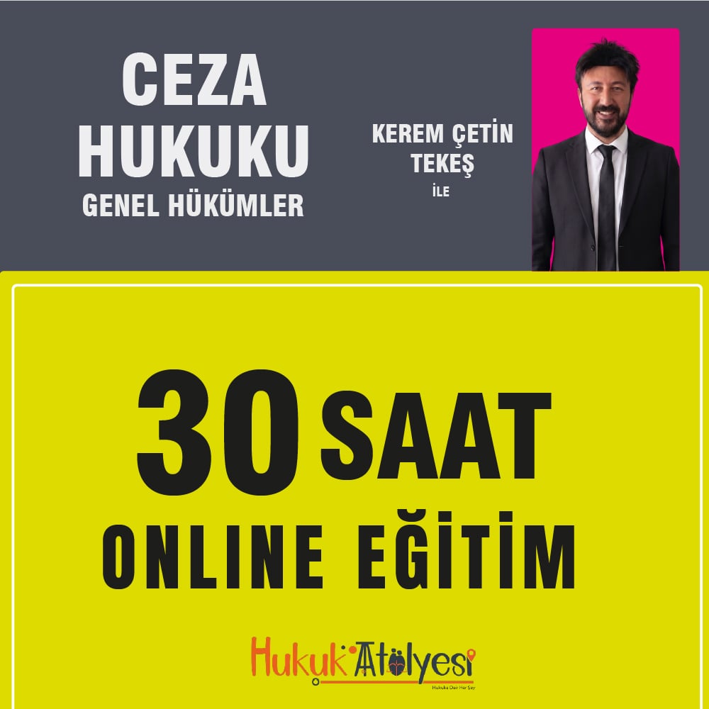 Hmgs - Hakimlik Ceza Hukuku Genel Hükümler Video Ders Paketi Kerem Çetin TEKEŞ