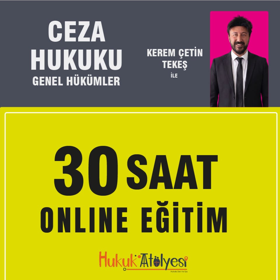 Hmgs - Hakimlik Ceza Hukuku Genel Hükümler Video Ders Paketi Kerem Çetin TEKEŞ