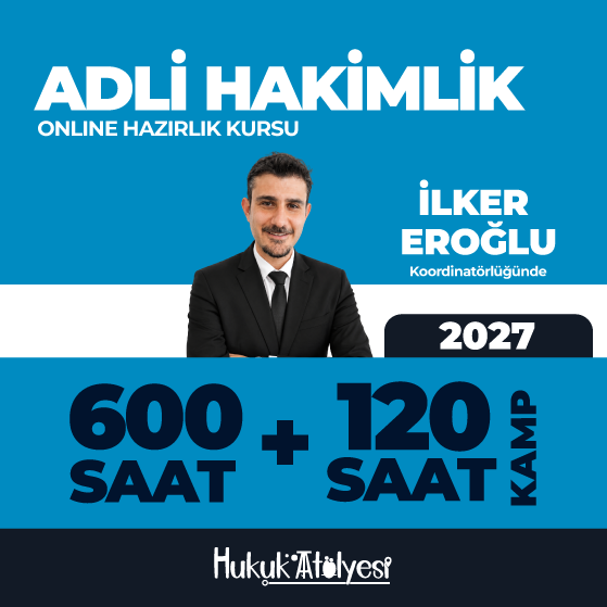 2027 Adli Hakimlik Online Hazırlık Kursu ve Yayın Seti